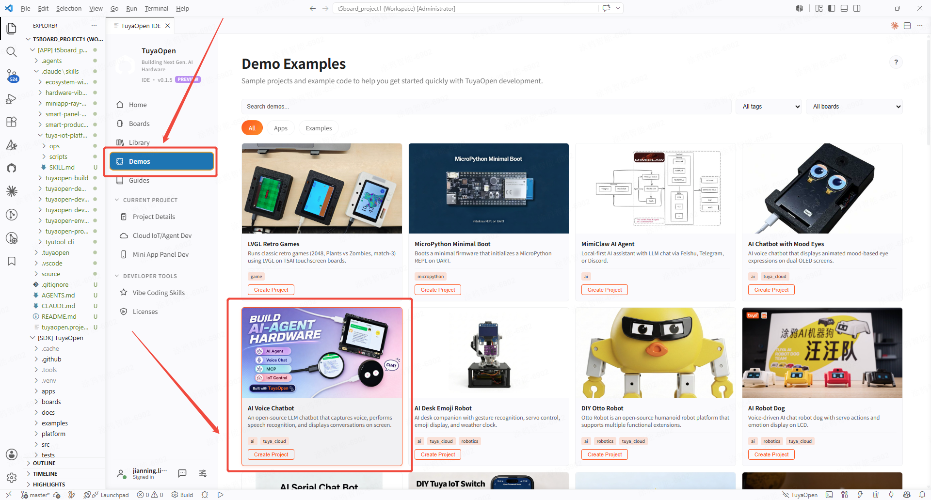 Examples gallery — AI voice chatbot