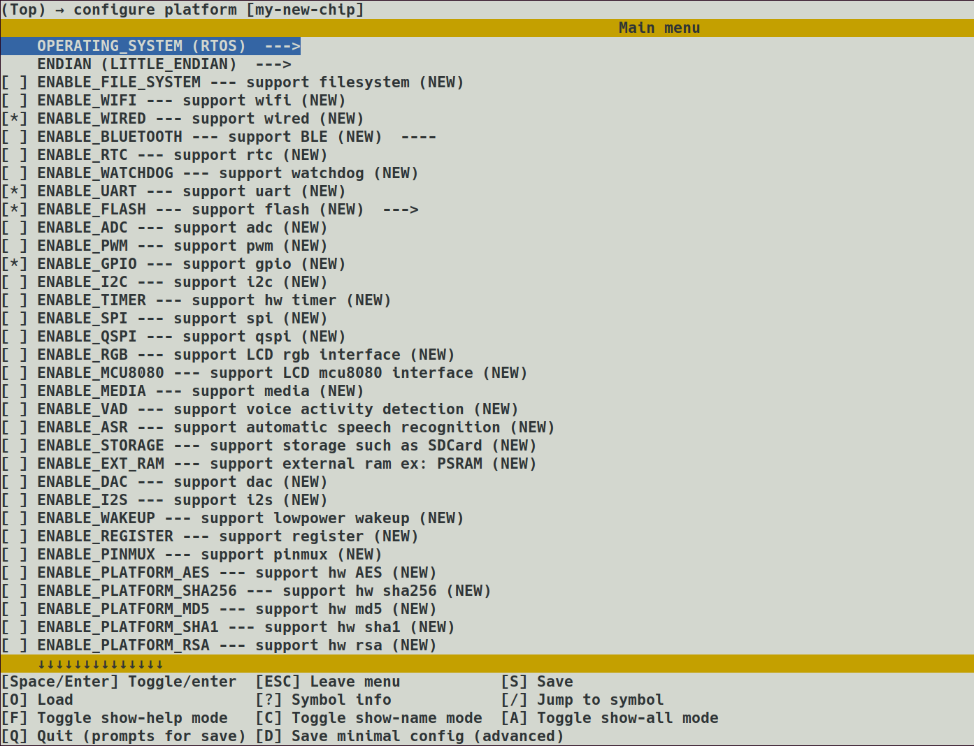 menuconfig