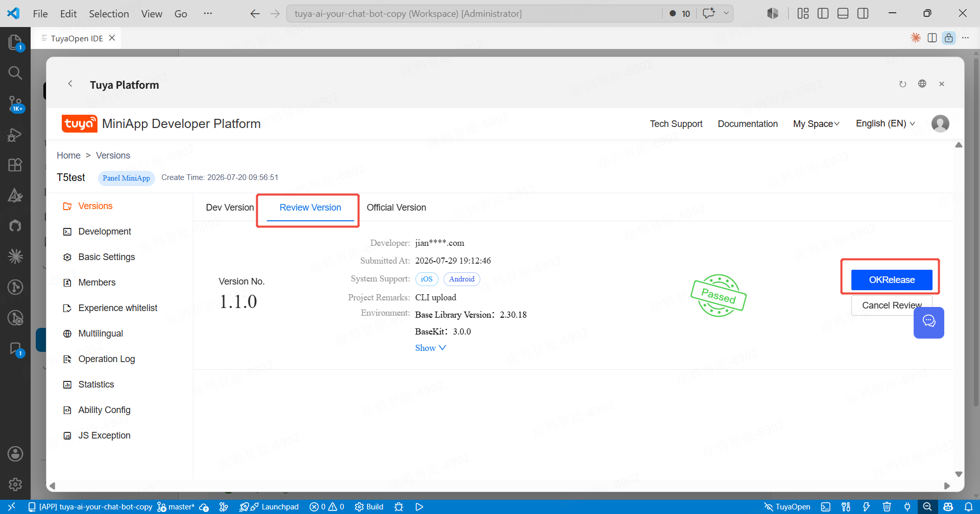 Review approved โ publish